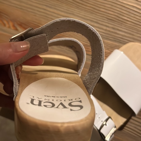 Sven Wooden Leather Sandals Euro 36 - Picture 5 of 8